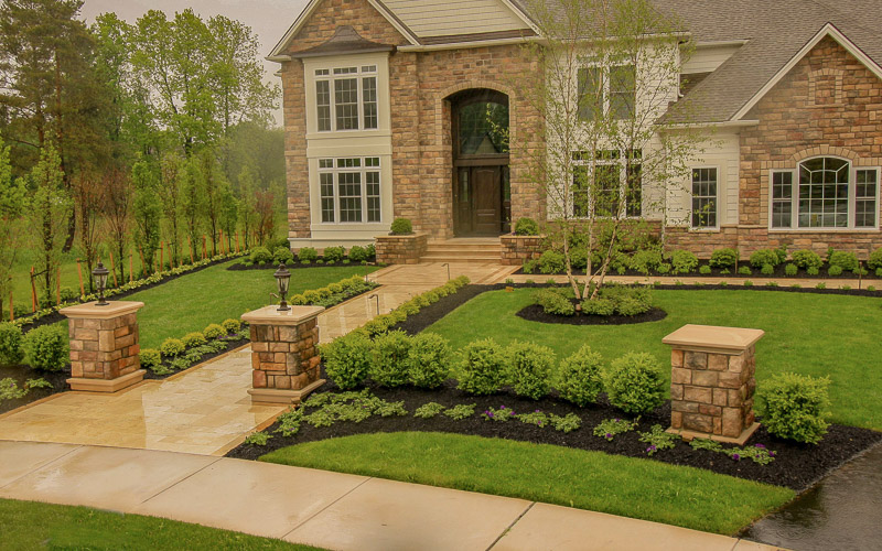 New home | After landscaping installation in Greece NY