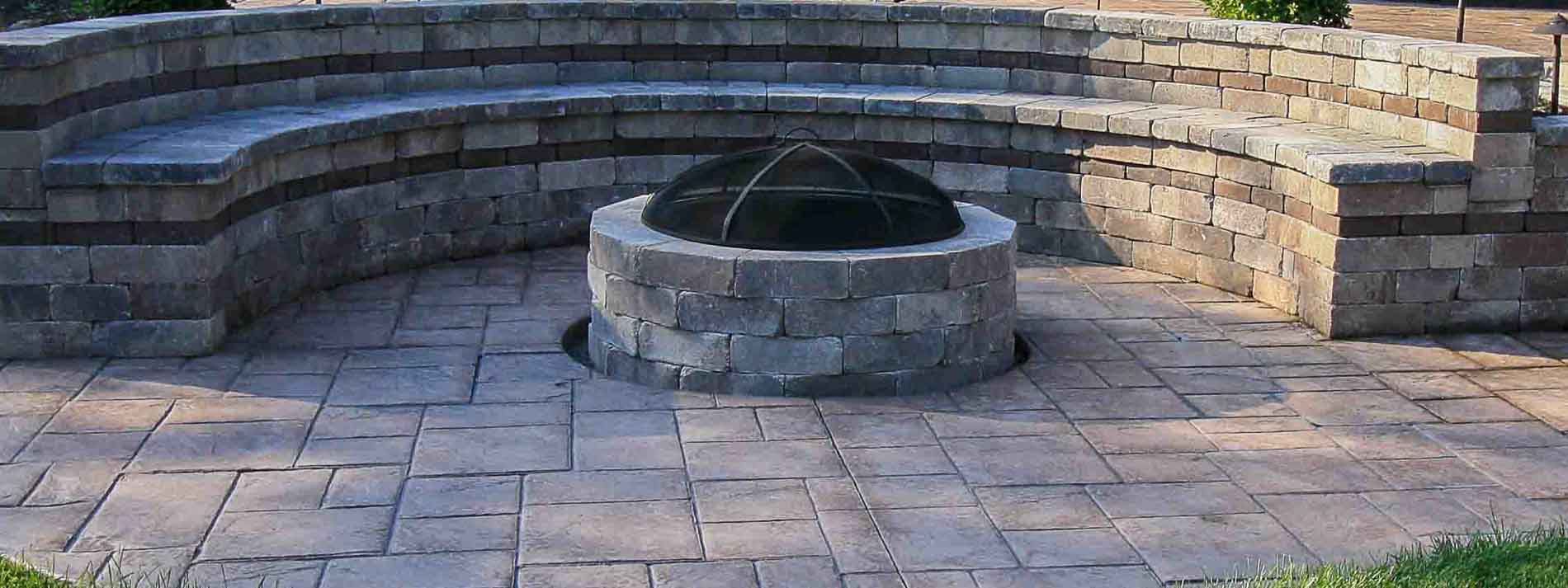 Hardscape Firepit, patio, retaining wall