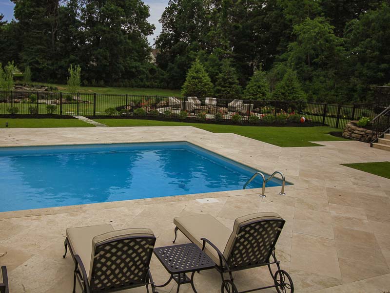 Inground Pool and landscaping Project in Greece NY