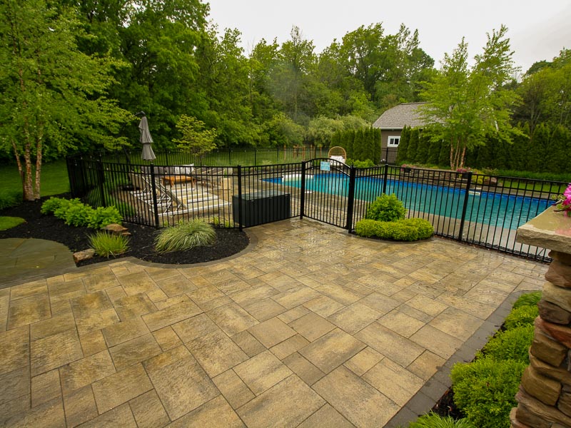 pool landscaping Rochester NY