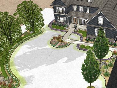 Landscape design front yard