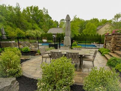 Professional landscaping designed for Backyard in Rochester NY