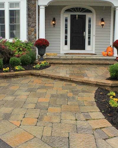new sidewalk after renovation